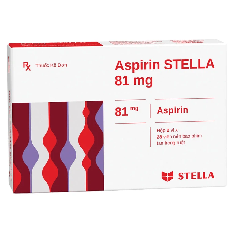 Thuốc Aspirin 81mg Stella