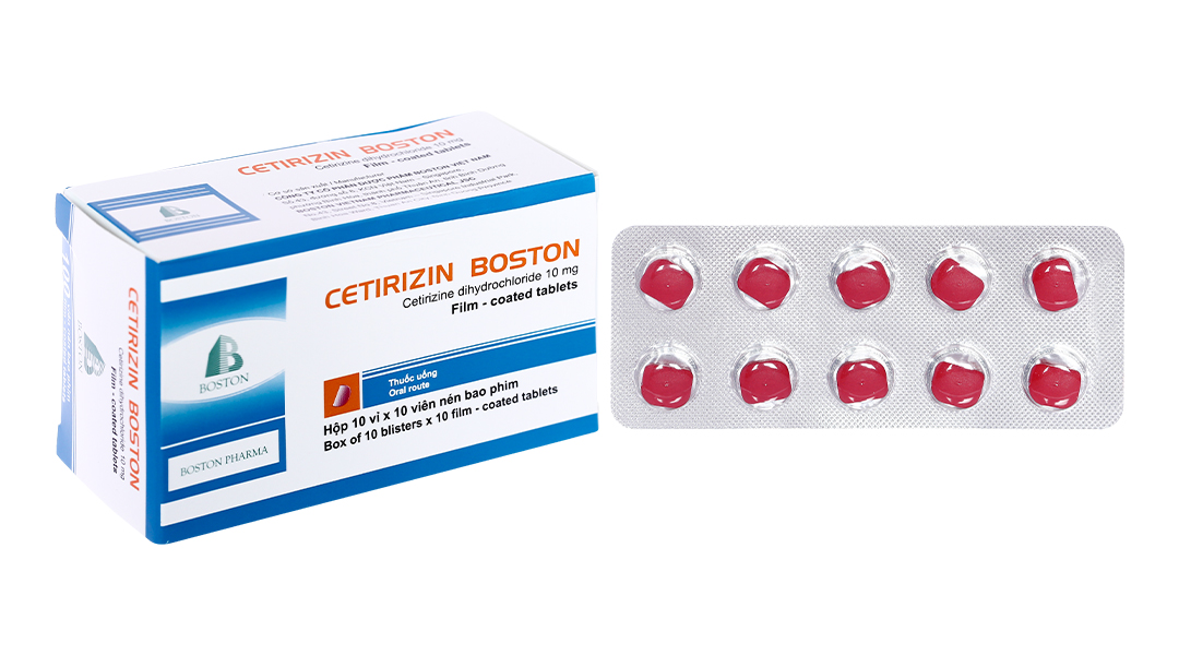 Thuốc Cetirizin Boston