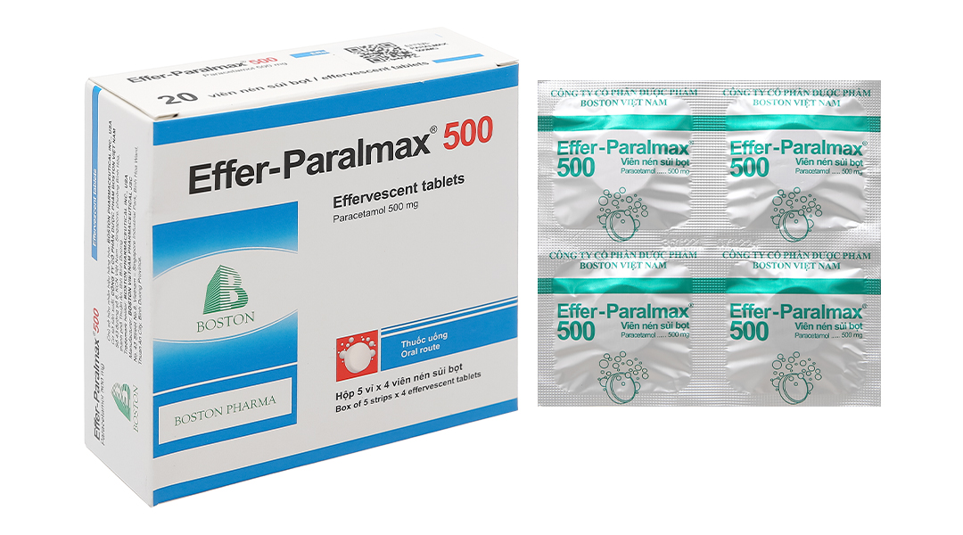 Viên sủi Effer-Paralmax 500 Boston