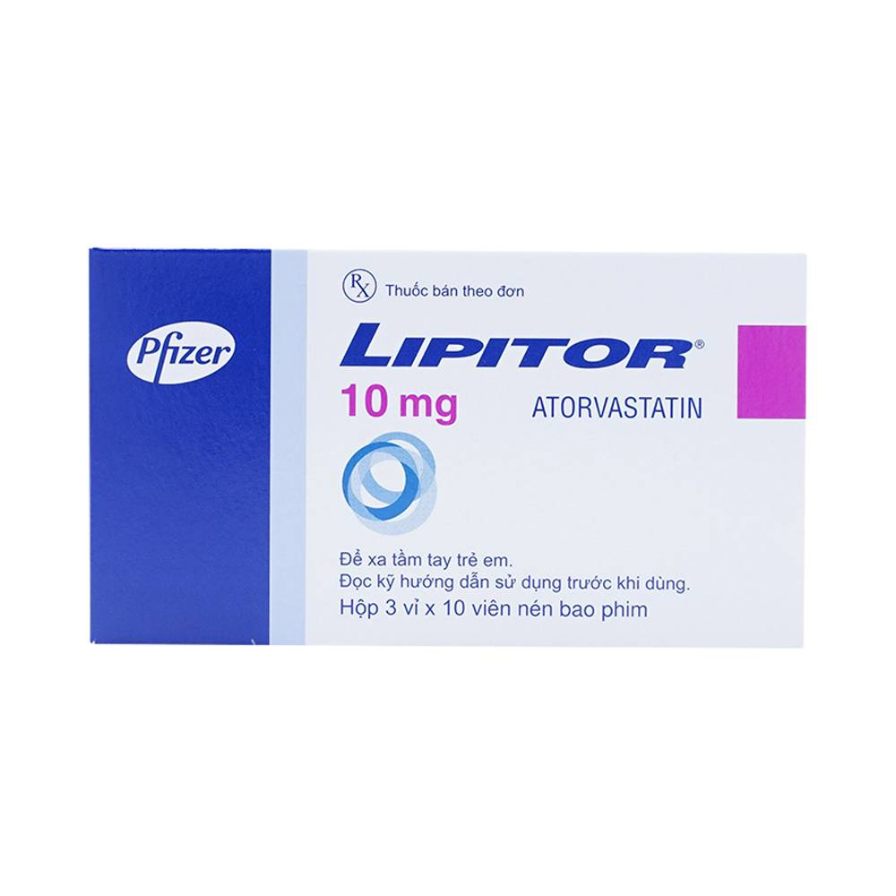 Thuốc Lipitor 10mg Pfizer