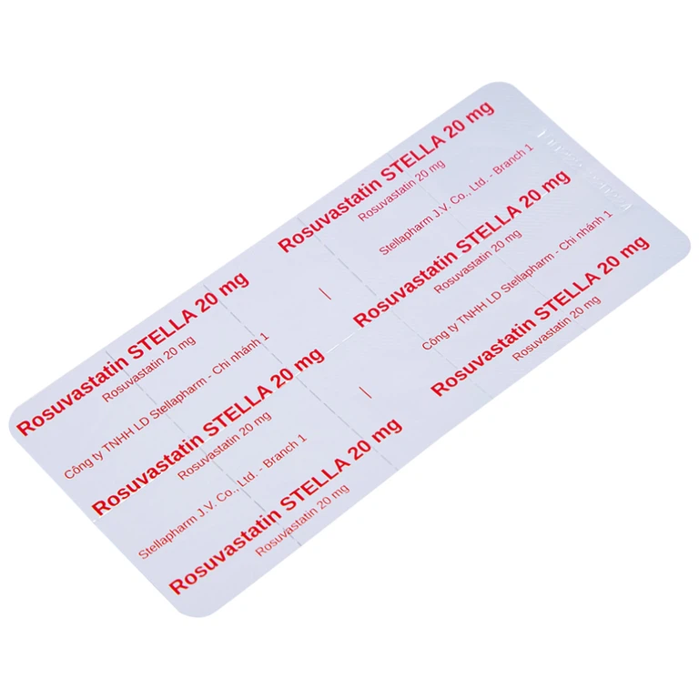 Thuốc Rosuvastatin Stella 20mg điều trị tăng cholesterol máu - Ảnh 3