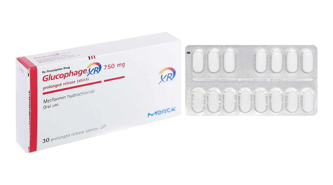 Thuốc Glucophage XR 750mg Merck