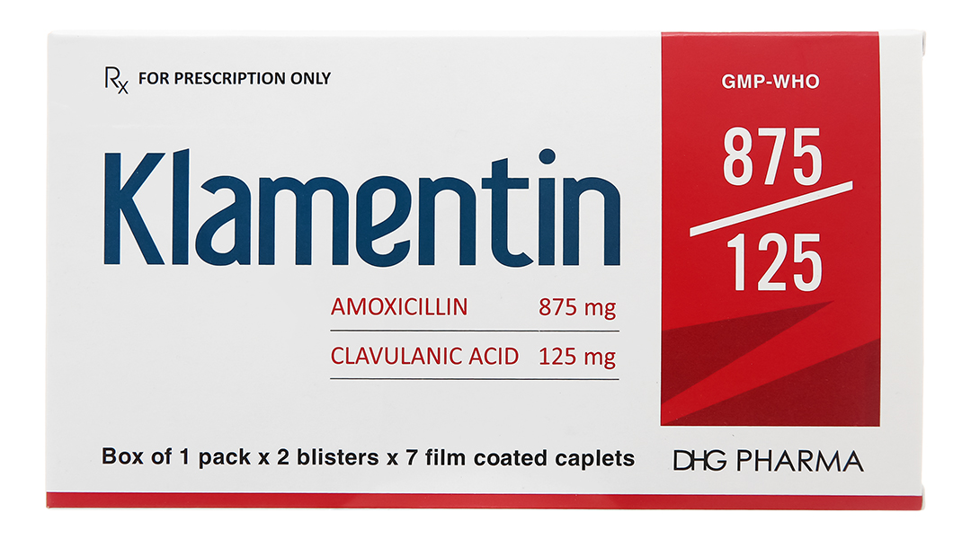 Thuốc Klamentin 875/125 DHG Pharma