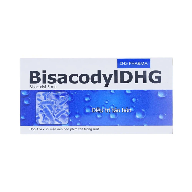 Thuốc Bisacodyl DHG điều trị táo bón, thải sạch ruột