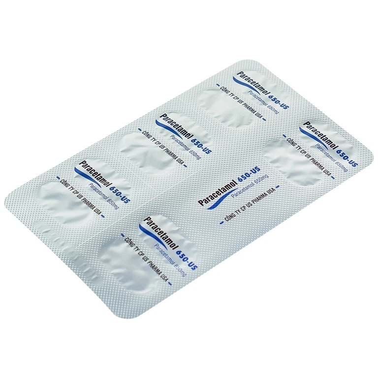 Viên nén Paracetamol 650-US giảm đau, hạ sốt, giảm chứng nhức đầu, đau răng - Ảnh 3
