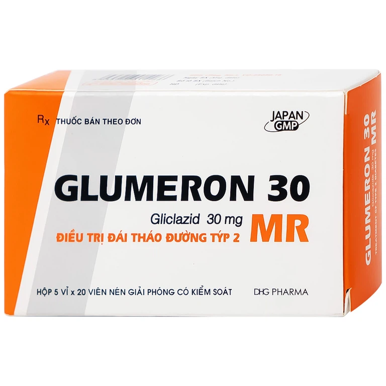 Thuốc Glumeron 30 MR DHG điều trị bệnh đái tháo đường típ 2