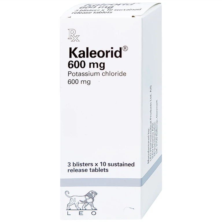 Thuốc Kaleorid 600mg LEO