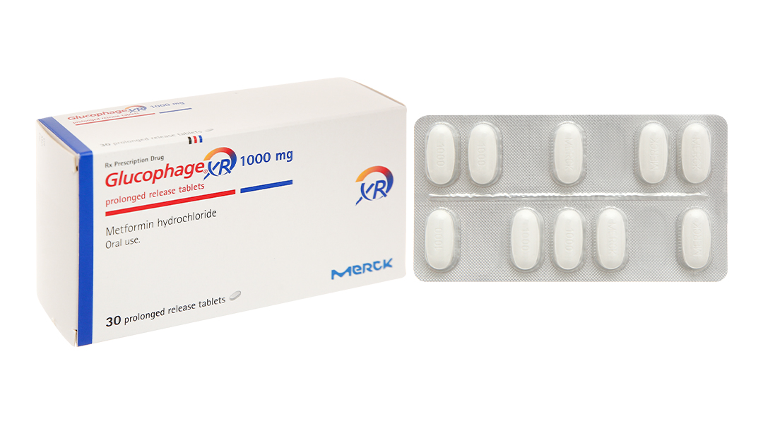 Thuốc Glucophage XR 1000mg Merck
