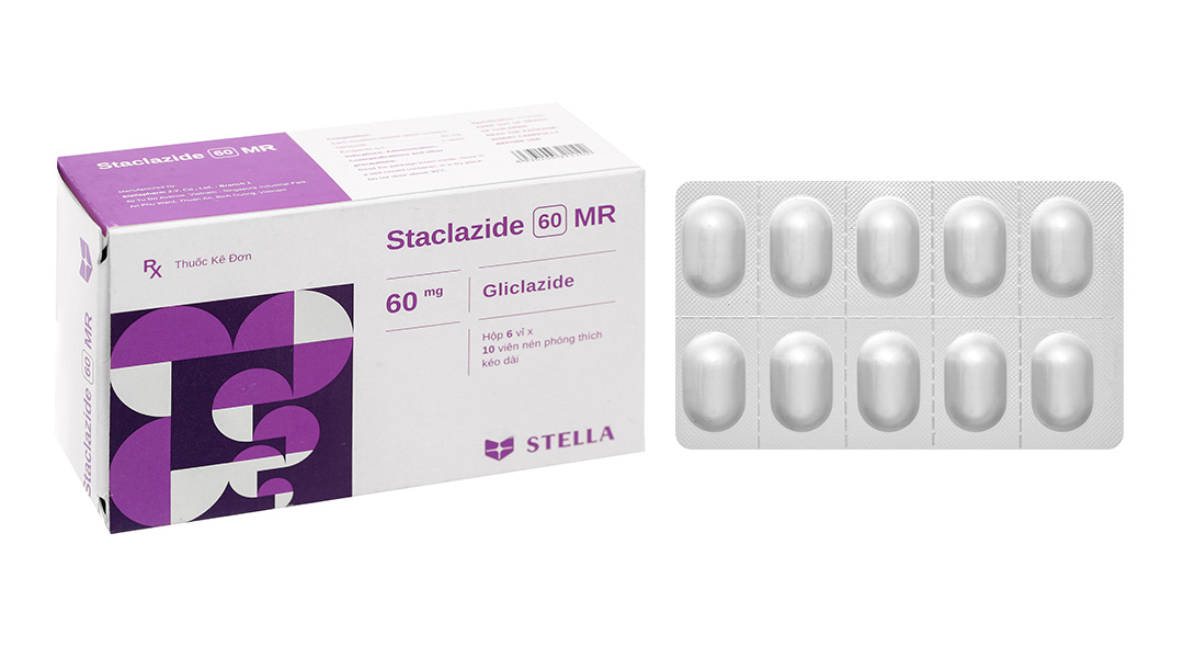 Thuốc Staclazide 60 MR Stella điều trị đái tháo đường típ 2