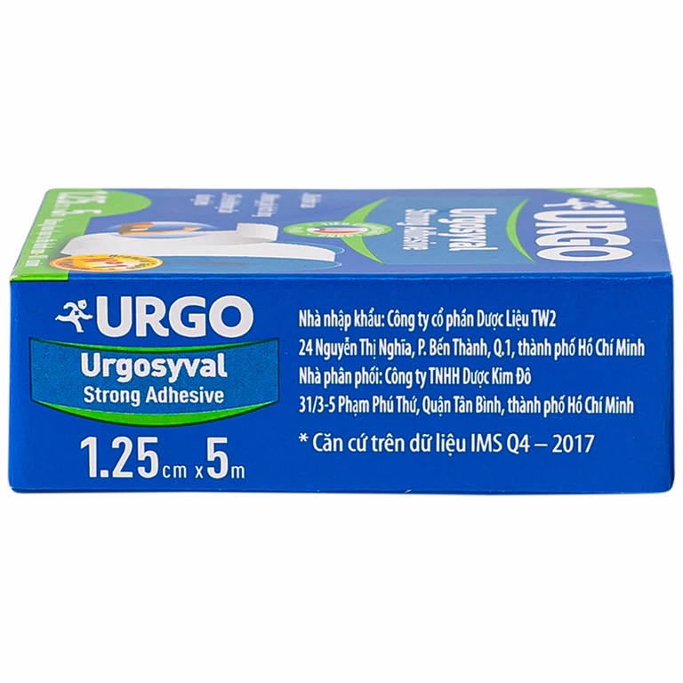 Băng keo lụa có độ dính cao Urgosyval Strong Adhessive size 1.25cm x 5m cố định băng gạc - Ảnh 3