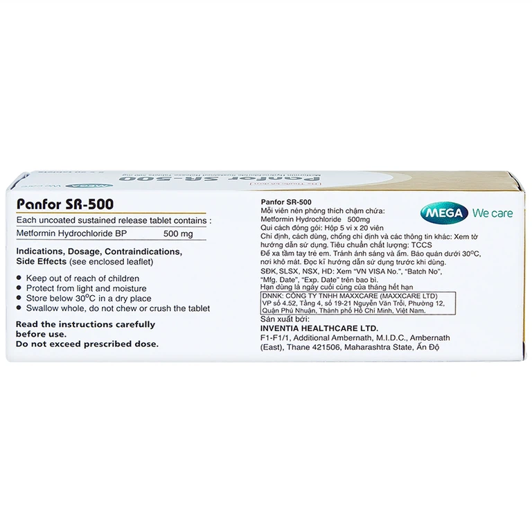Thuốc Panfor SR-500 MEGA We Care - Ảnh 2
