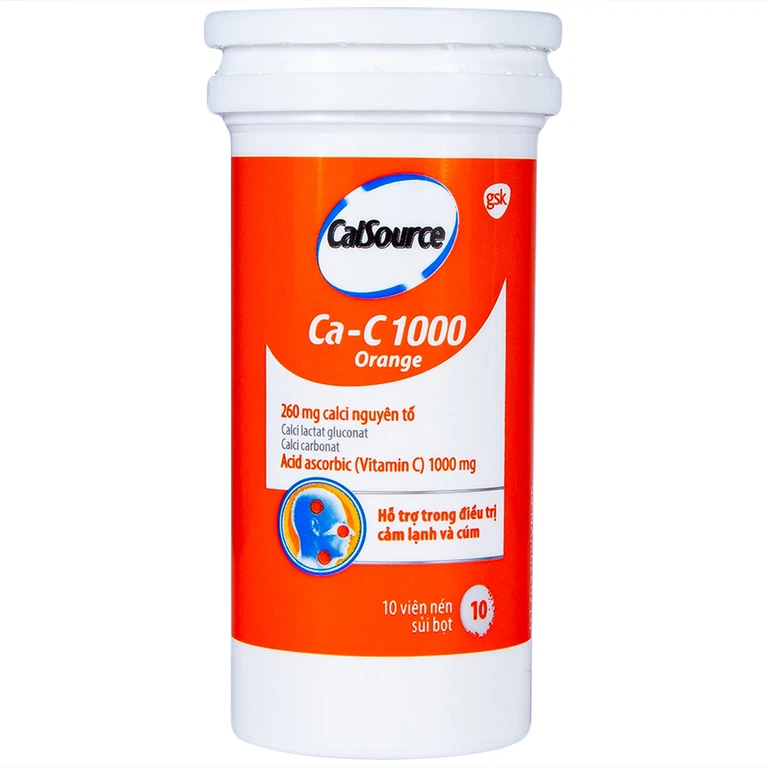 Viên sủi Ca-C1000 Orange Gsk - Ảnh 2