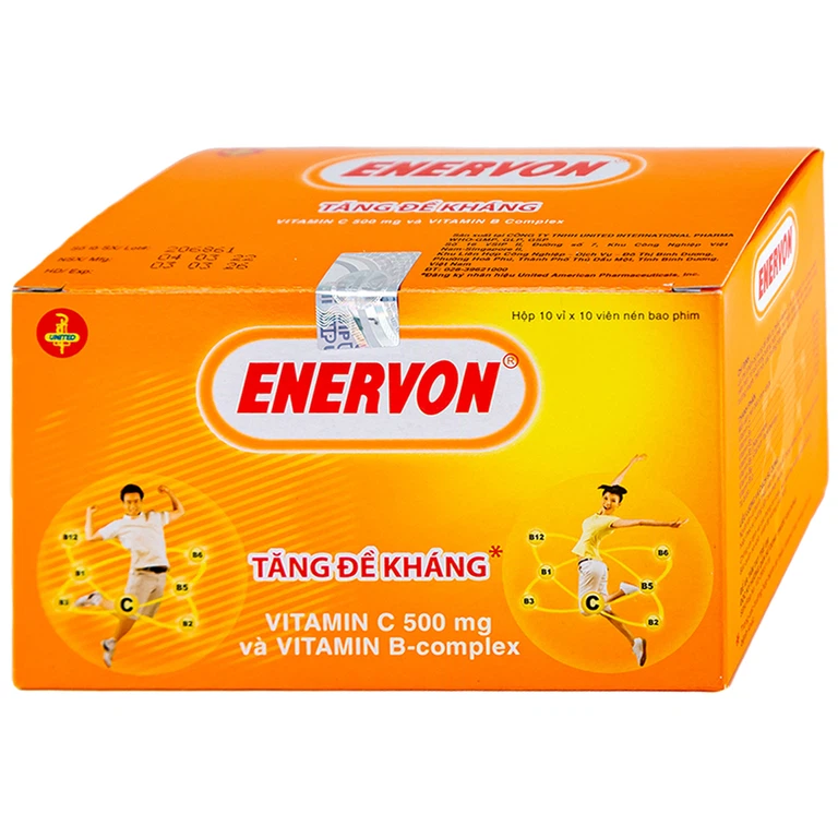 Thuốc Enervon United điều trị thiếu Vitamin C và B