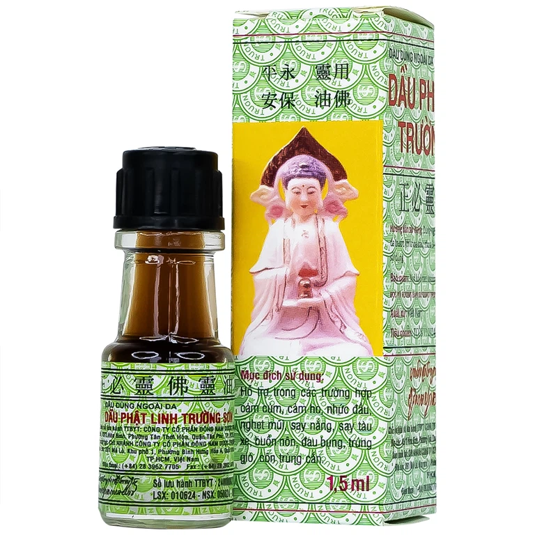 Dầu Phật Linh Trường Sơn hỗ trợ trường hợp cảm cúm, cảm ho, nhức đầu, nghẹt mũi