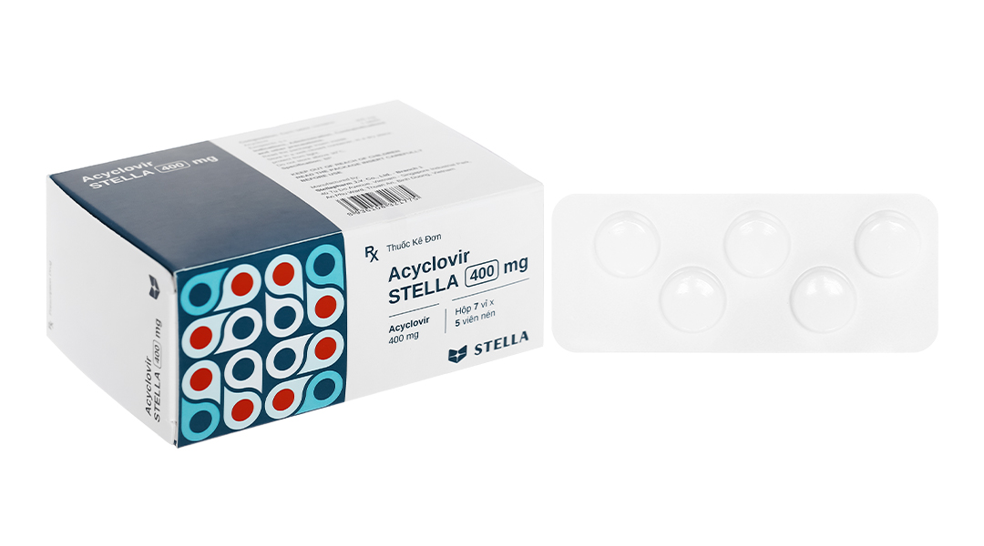 Thuốc Acyclovir Stella 400mg