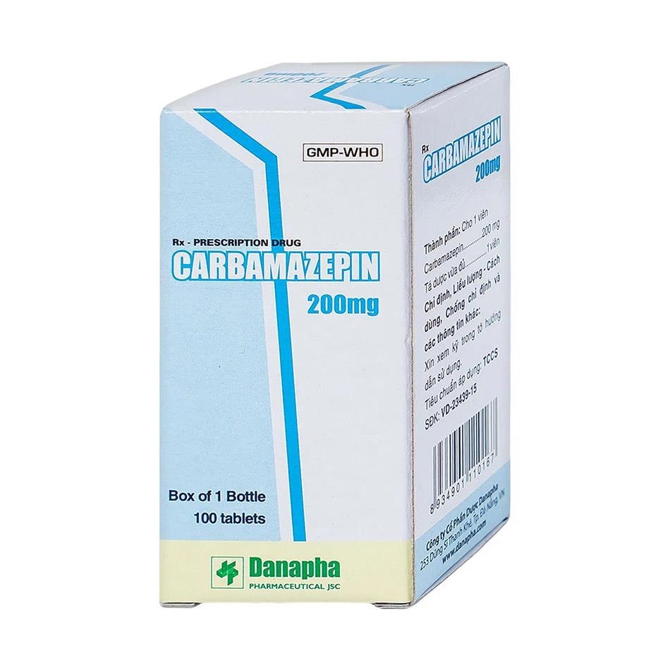 Thuốc Carbamazepin 200mg Danapha - Ảnh 2