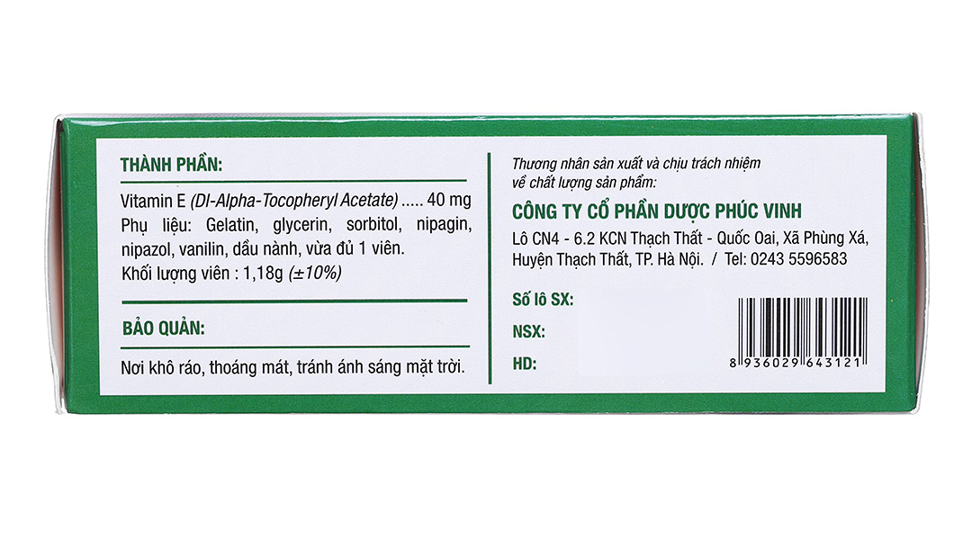 Vitamin E Gold Phúc Vinh - Ảnh 3