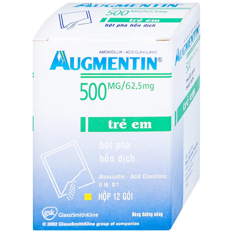 Bột Augmentin 500mg/62.5mg GSK điều trị nhiễm khuẩn