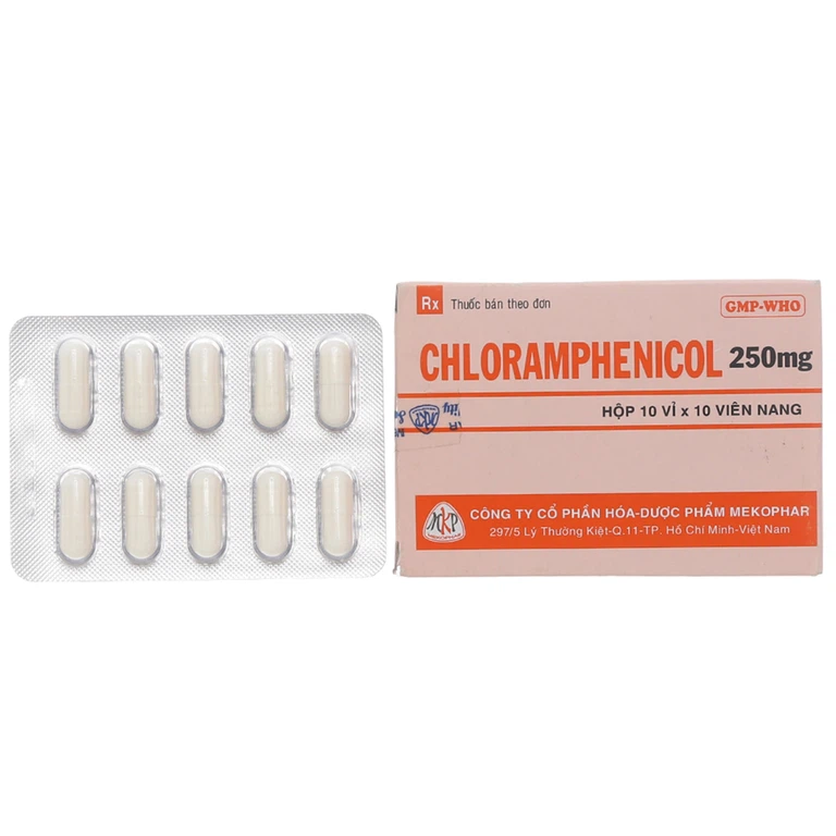 Thuốc Chloramphenicol 250mg Mekophar