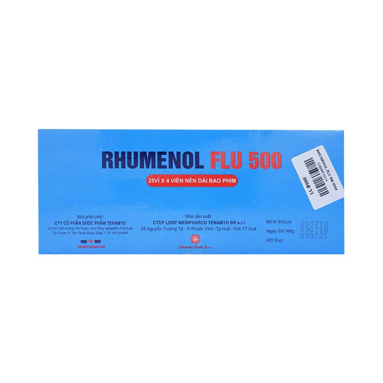 Thuốc Rhumenol Flu 500 Medipharco