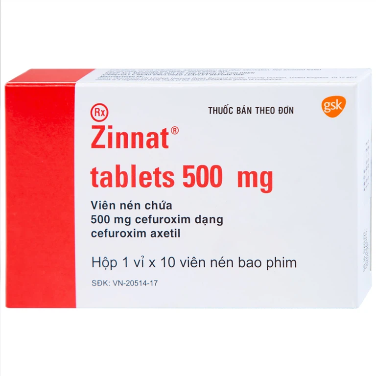 Thuốc Zinnat 500mg GSK