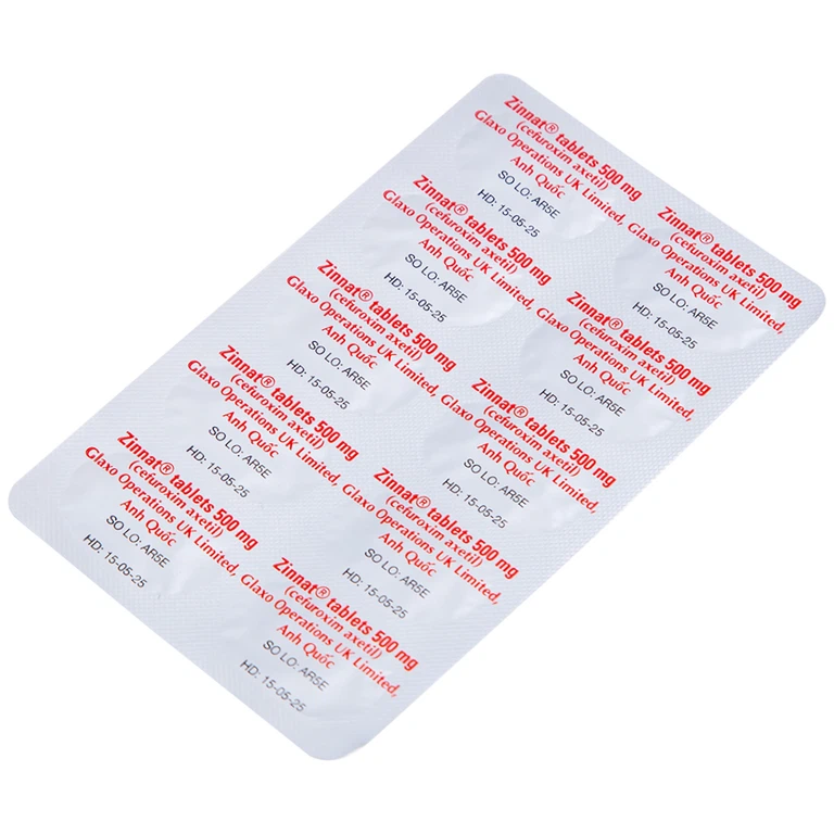 Thuốc Zinnat 500mg GSK - Ảnh 2