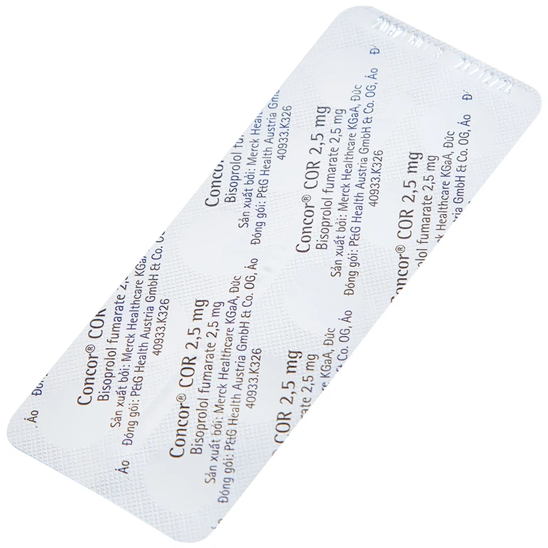 Thuốc Concor Cor 2.5mg Merck điều trị suy tim mãn tính - Ảnh 3