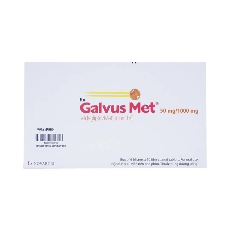 Thuốc Galvus Met 50mg/1000mg Novartis
