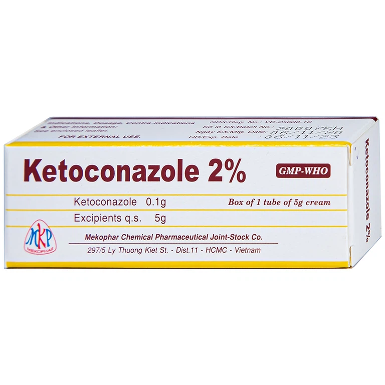 Kem bôi da Ketoconazole 2% Mekophar