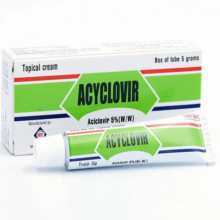 Kem bôi da Acyclovir Medipharco