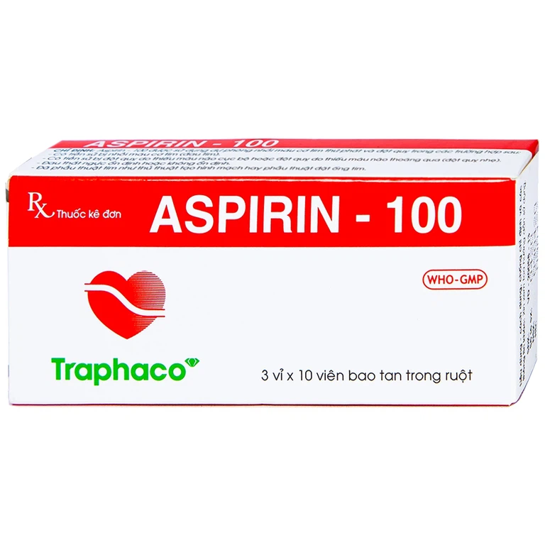 Thuốc Aspirin 100mg Traphaco