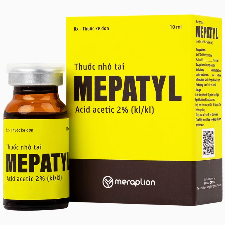 Thuốc nhỏ tai Mepatyl 10ml Merap