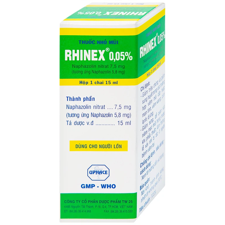 Thuốc nhỏ mũi Rhinex 0.05% Uphace - Ảnh 2