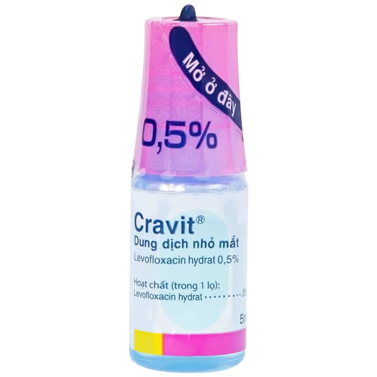 Thuốc nhỏ mắt Cravit 0.5% Santen - Ảnh 3