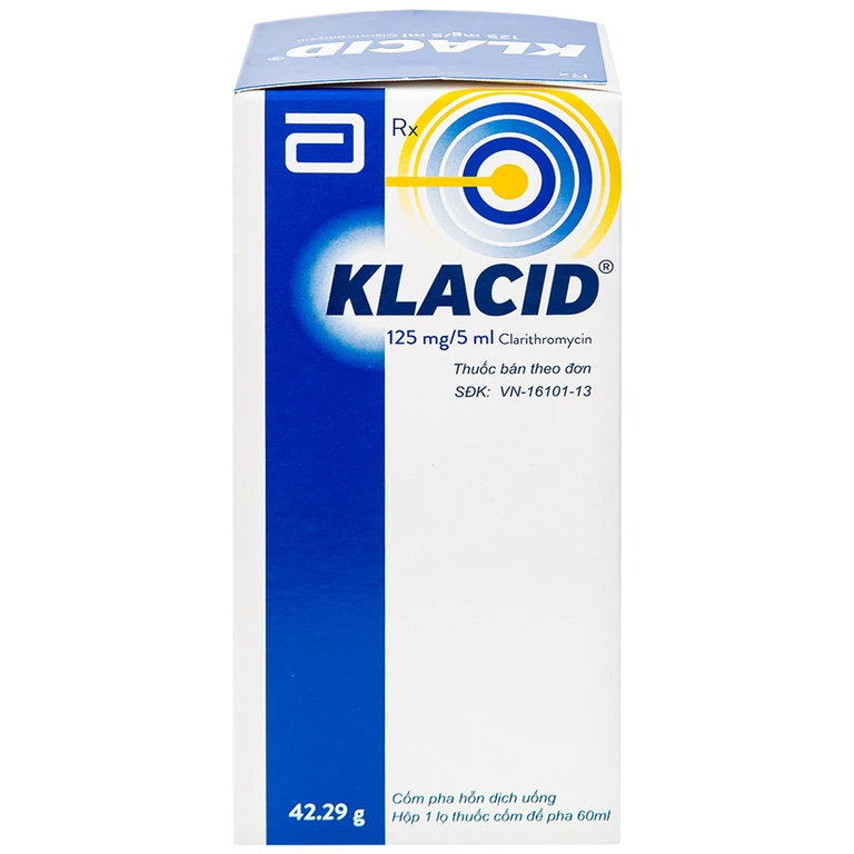 Cốm pha hỗn dịch uống Klacid 125mg/5ml - Ảnh 2