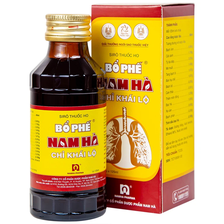 Siro ho bổ phế Nam Hà Chỉ Khái Lộ