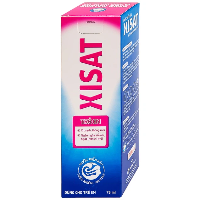 Xịt mũi nước biển sâu Xisat 75ml - Ảnh 2