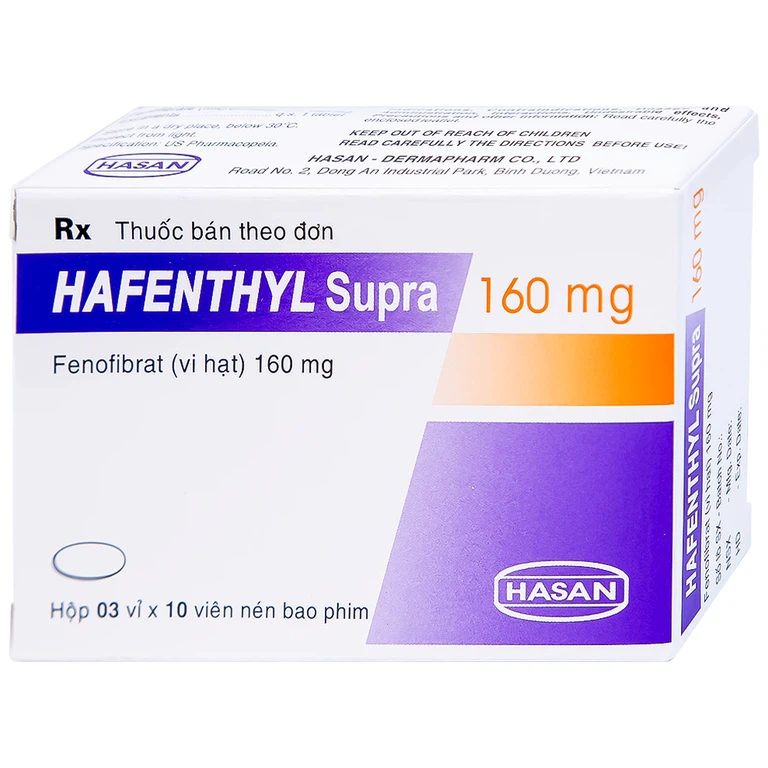 Thuốc Hafenthyl Supra 160mg Hasan