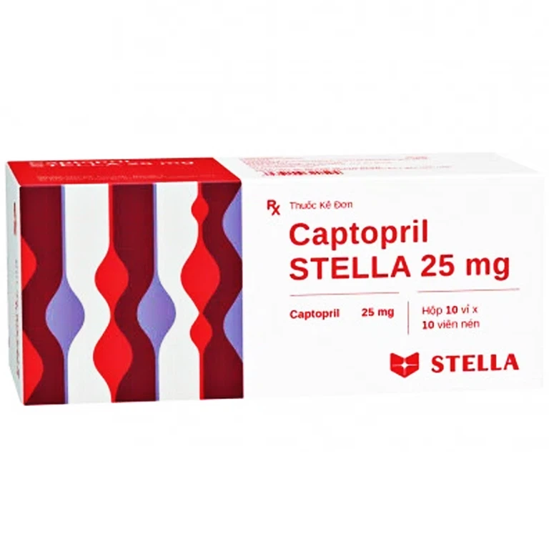 Thuốc Captopril STELLA 25mg